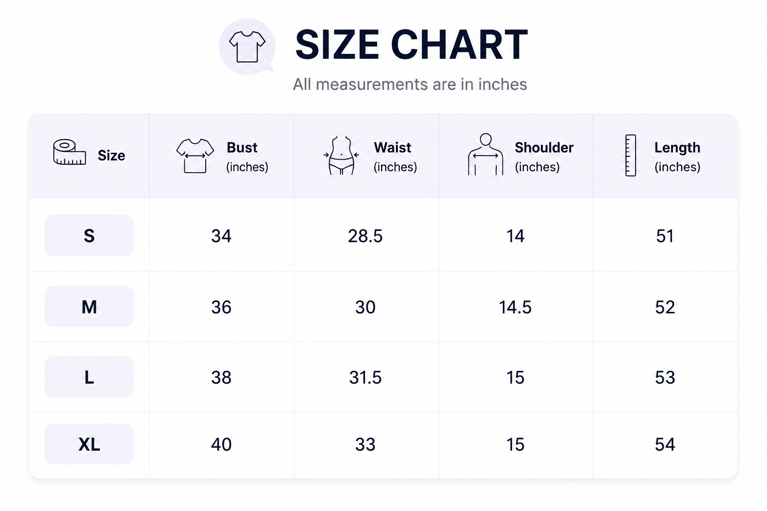 Size chart for Light Blue Geometric Printed V-Neck Calf length Dress